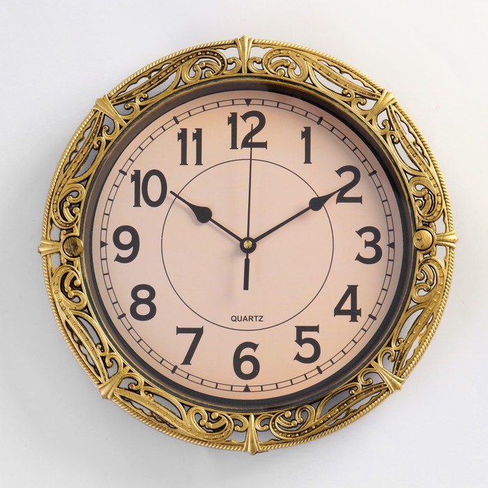 цена Часы настенные Кимберли, d-30 см, циферблат d-23 см, дискретный ход