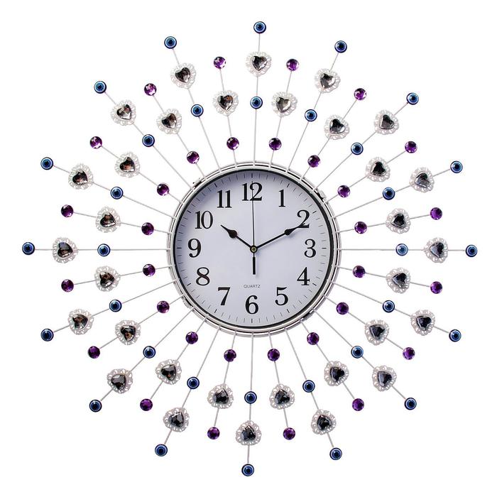 фото Часы настенные, серия: ажур, "стрелы", d=60 см микс quartz