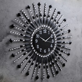 

Часы настенные, серия: Ажур, "Стрелы с бусинами", d=69 см