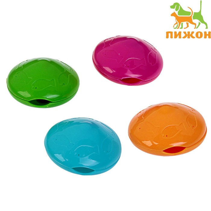 Игрушка для сухого корма "НЛО", 6,2 см, микс цветов