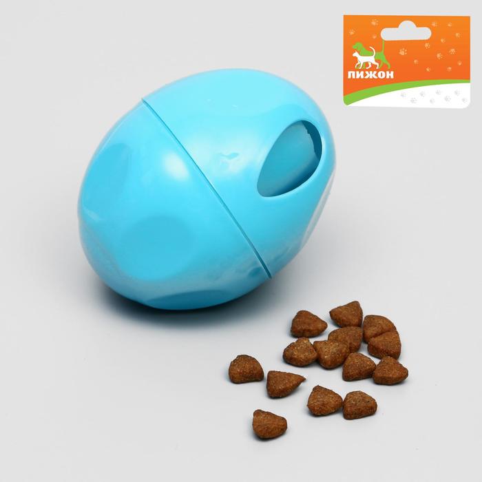 Игрушка для сухого корма "Яйцо", 6,7 см, микс цветов