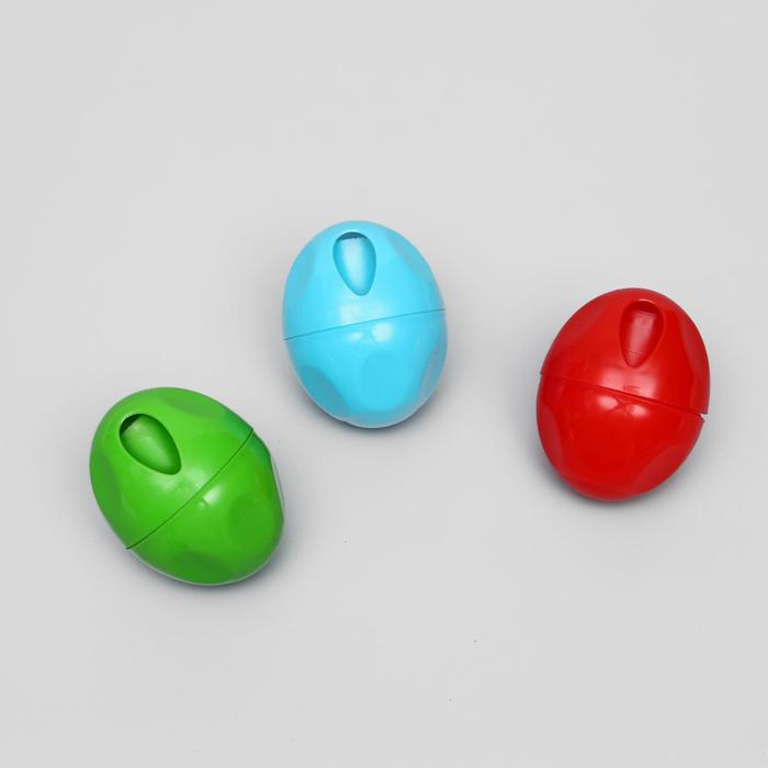 Игрушка для сухого корма "Яйцо", 6,7 см, микс цветов