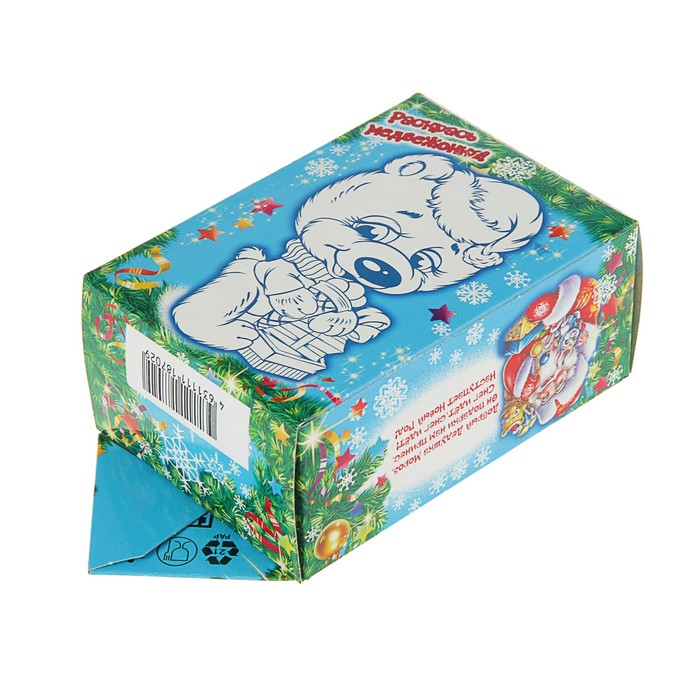 Подарочная коробка "Мишка белый", конфета малая, сборная, 9 х 5,8 х 12.8 см