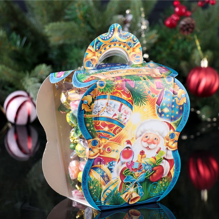 Подарочная коробка "Отражение", фонарик с пластиком, 17 х 11 х 16.2 см