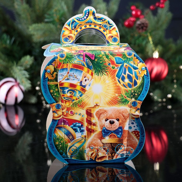 Подарочная коробка "Отражение", фонарик с пластиком, 17 х 11 х 16.2 см