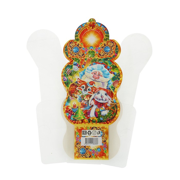 Подарочная коробка "Восторг", фонарик с пластиком, 17 х 11 х 16.2 см