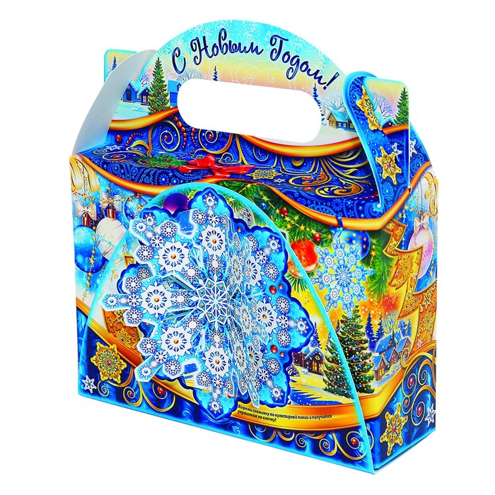 Подарочная коробка "Кружево", снежинка малая, 18 х 5,6 х 12,9 см