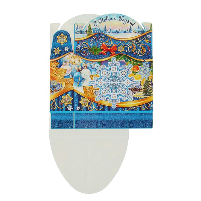 Подарочная коробка "Кружево", снежинка малая, 18 х 5,6 х 12,9 см