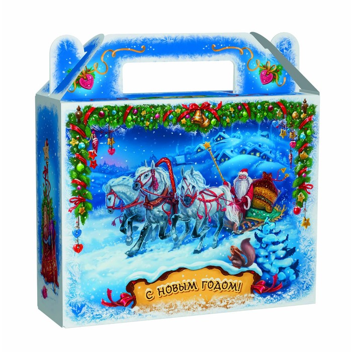 Подарочная коробка "Тройка", портфель малый, 22 х 6,8 х 17,5 см