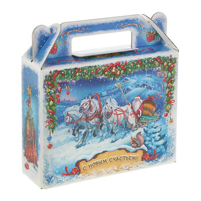 Подарочная коробка "Тройка", портфель малый, 22 х 6,8 х 17,5 см