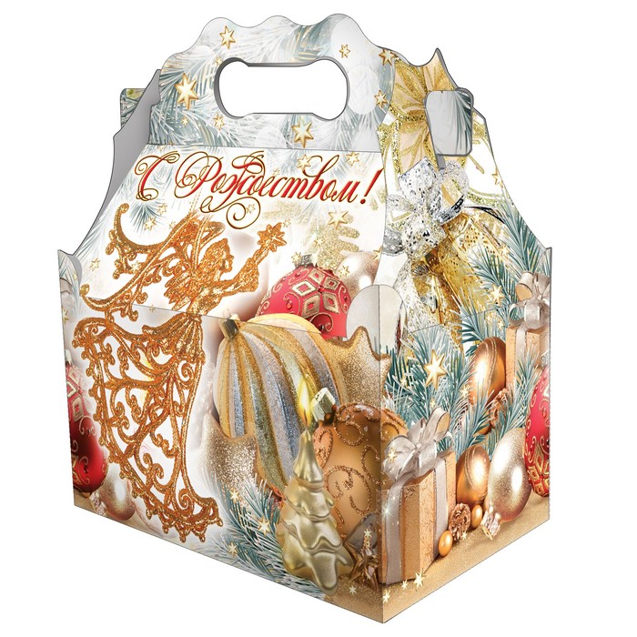 Подарочная коробка "Клипарт", ларец простой, 20 х 12 х 17 см