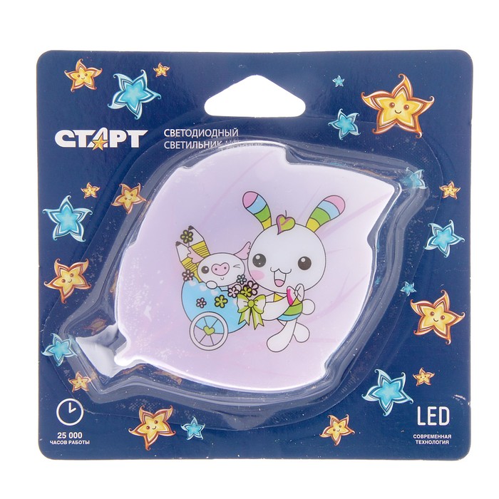 Ночник Старт  NL 1LED "Зайка" 0,5Вт