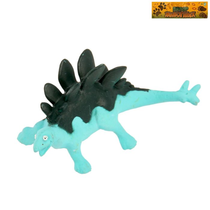 Набор динозавров "Цветные динозавры", 6 фигурок, МИКС