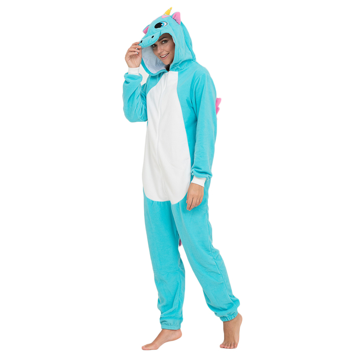 Комбинезон-кигуруми "Бирюзовый единорог", р-р 46-48 (M), рост 170-178 см