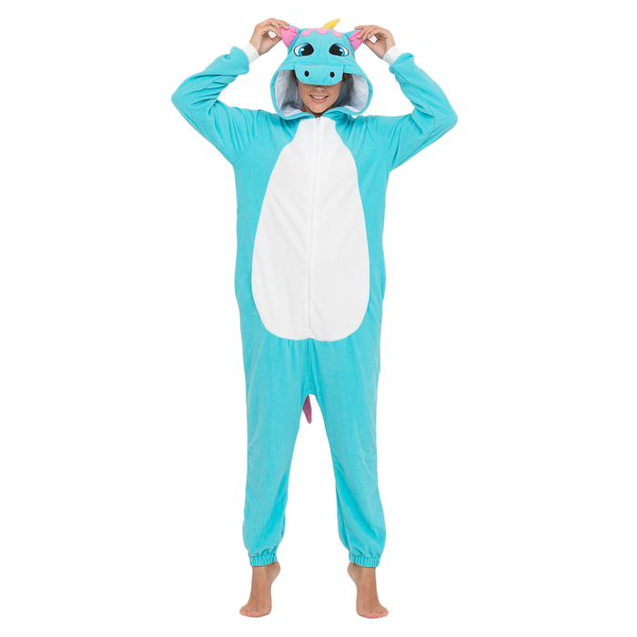 Комбинезон-кигуруми "Бирюзовый единорог", р-р 44-46 (S), рост 164-172 см