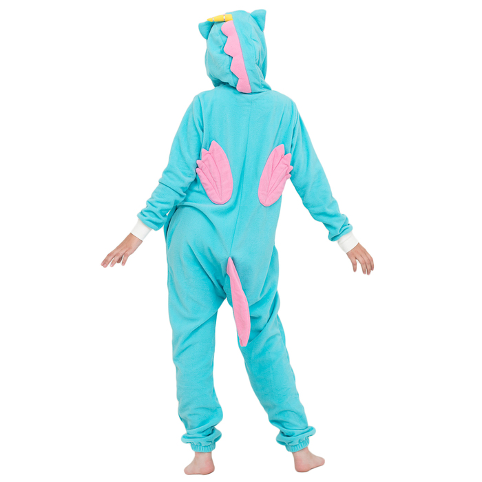 Комбинезон-кигуруми детский "Бирюзовый единорог", рост 128 см