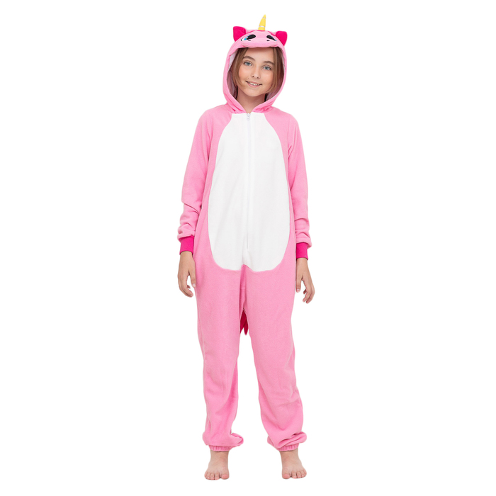 Комбинезон-кигуруми детский "Розовый единорог", рост 116 см