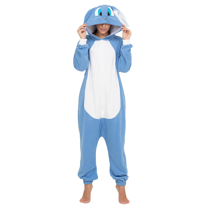 Комбинезон-кигуруми детский "Зайчик Лапа голубой", рост 116 см