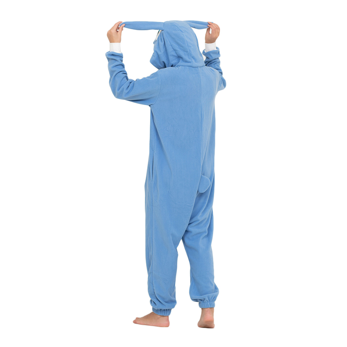 Комбинезон-кигуруми детский "Зайчик Лапа голубой", рост 128 см