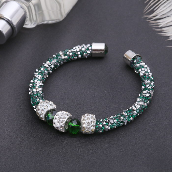 Браслет "Шанталь" марджери, цвет бело-зелёный