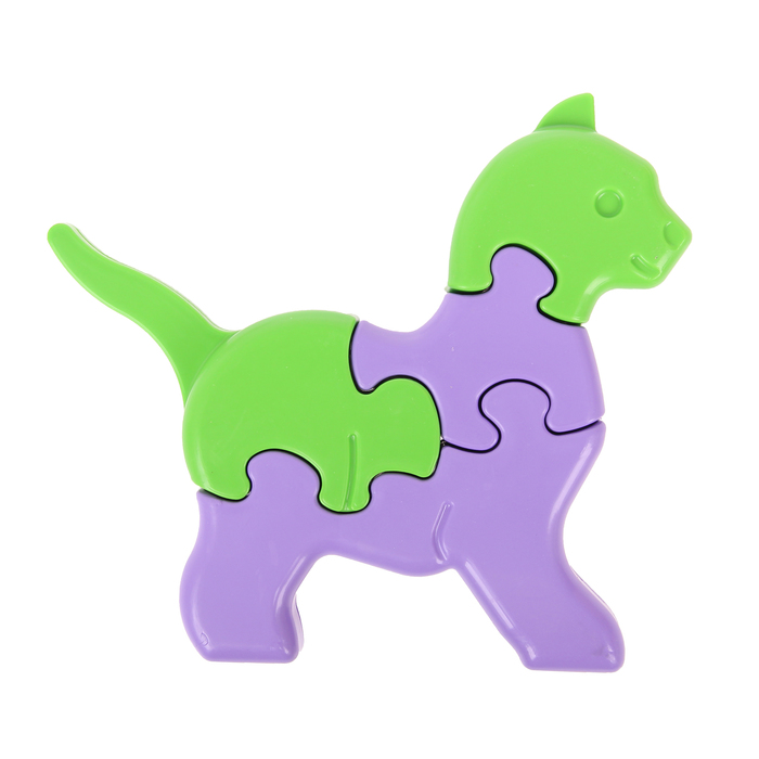 3D-пазлы "Зверюшки", 8 элементов, МИКС