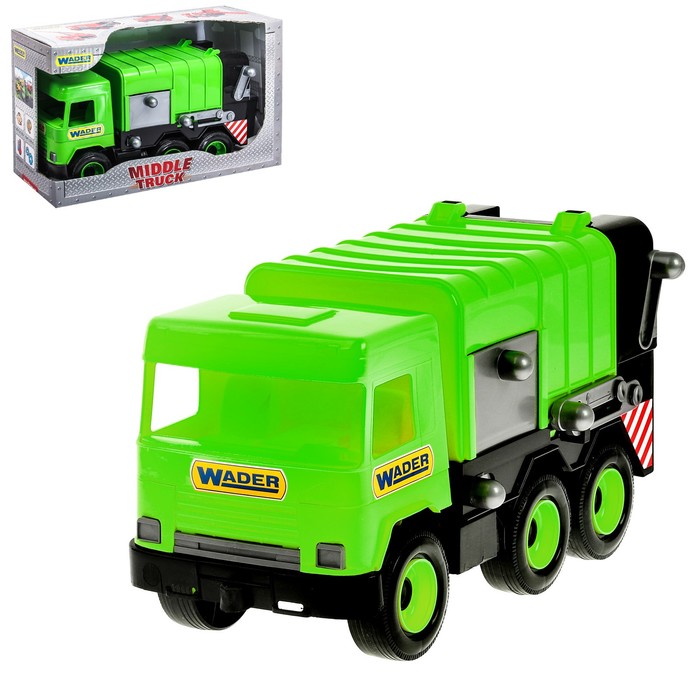 Автомобиль-мусоровоз Middle Truck, зелёный