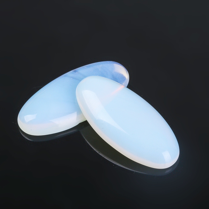 Кабошон "Лунный камень" овал 14*29мм (набор 2шт)