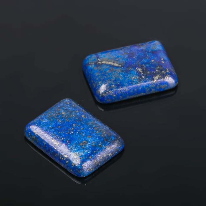 Кабошон "Лазурит" прямоугольник 18*24мм (набор 2шт)