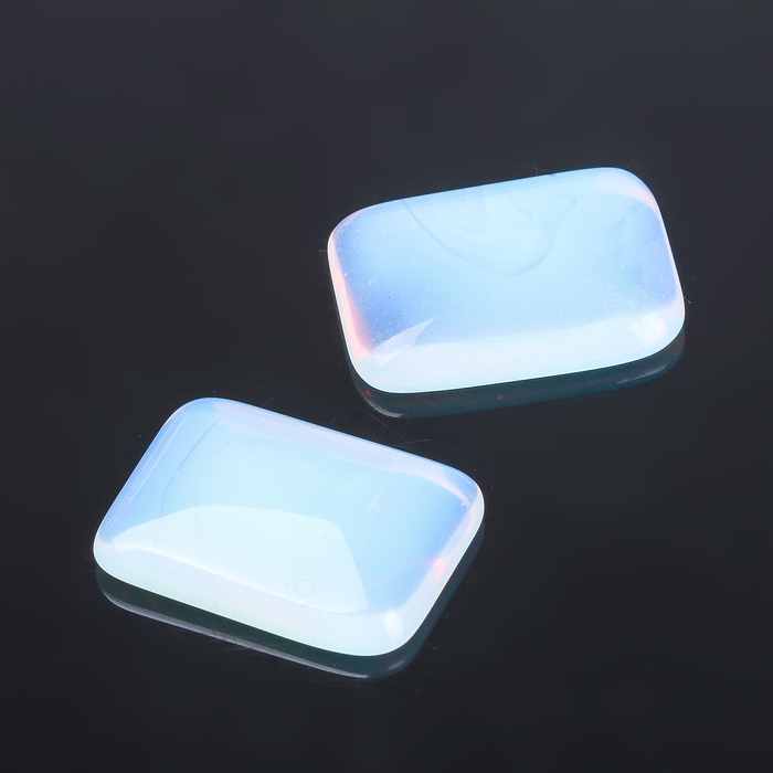 Кабошон "Лунный камень" прямоугольник 18*24мм (набор 2шт)