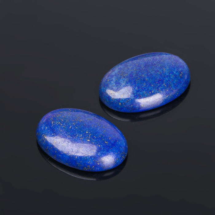 Кабошон "Лазурит" овал 18*25мм (набор 2шт)