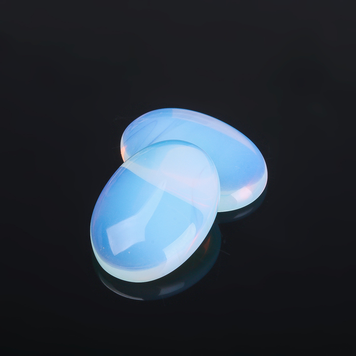 Кабошон "Лунный камень" овал 18*25мм (набор 2шт)