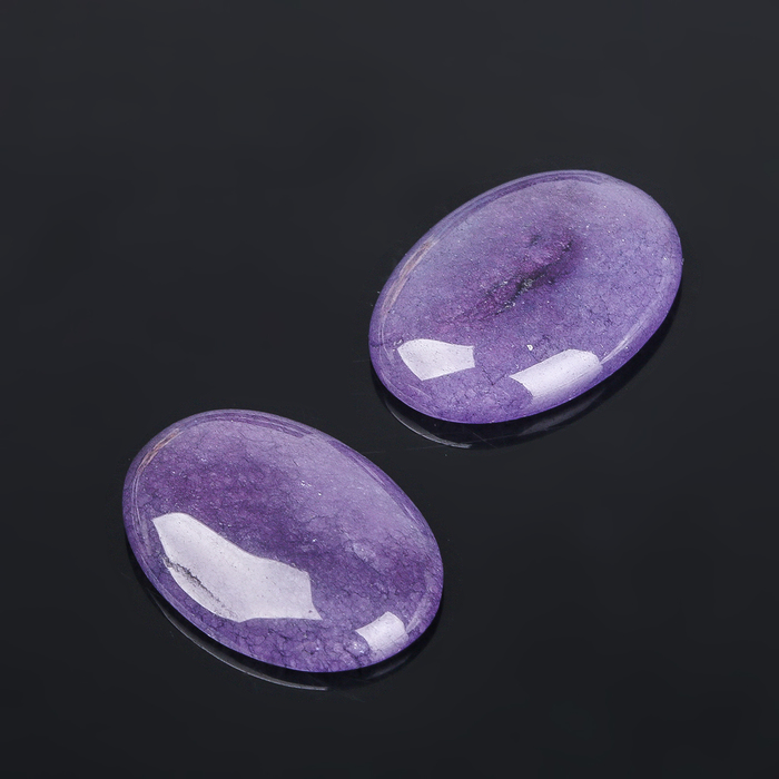 Кабошон "Аметист" овал 18*25мм (набор 2шт)