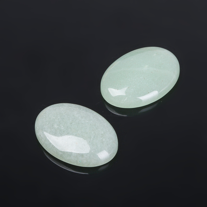 Кабошон "Нефрит" овал 18*25мм (набор 2шт)