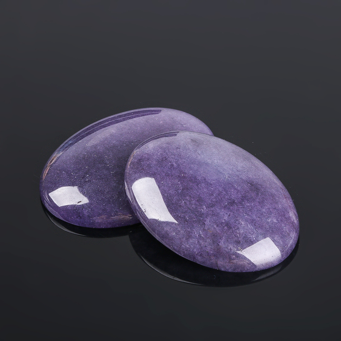 Кабошон "Аметист" овал 30*40мм (набор 2шт)