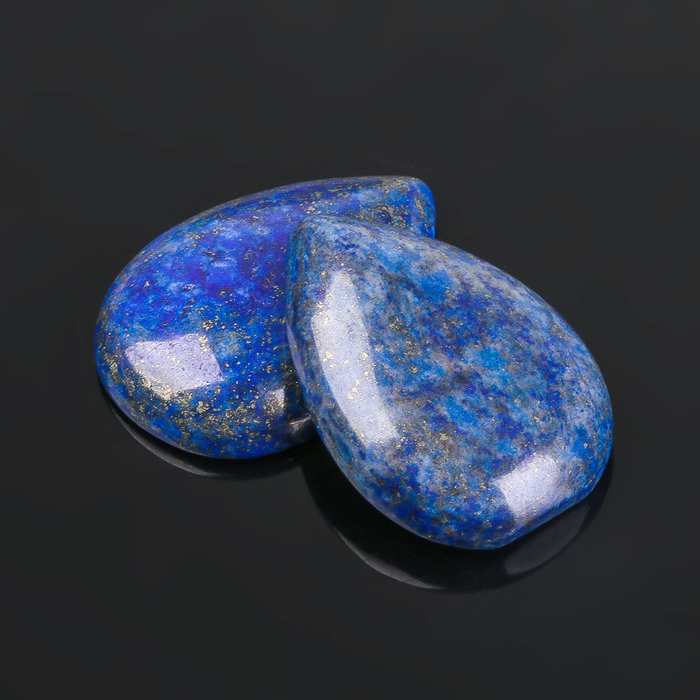 Кабошон "Лазурит" капля 18*25мм (набор 2шт)