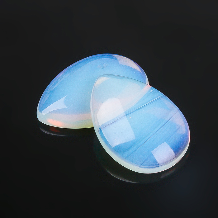 Кабошон "Лунный камень" капля 18*25мм (набор 2шт)