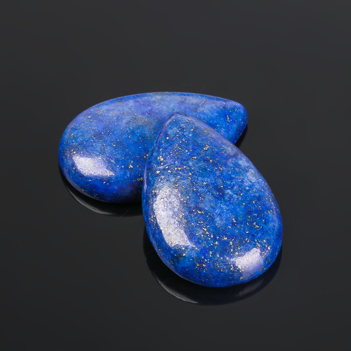 Кабошон "Лазурит" капля 20*30мм (набор 2шт)