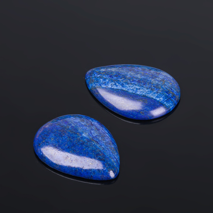 Кабошон "Лазурит" капля 30*40мм (набор 2шт)