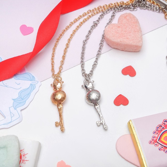 Кулон "Выбражулька" ключик, 40 см, цвет МИКС