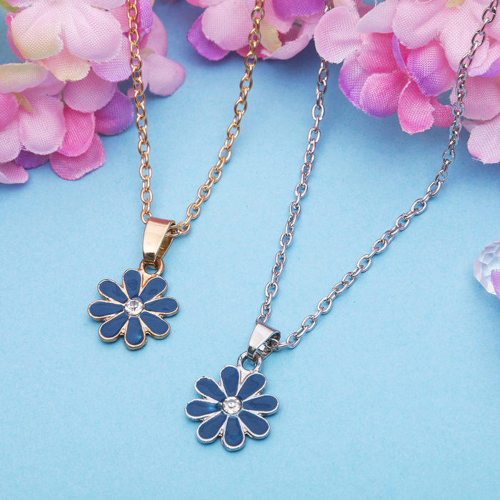 Кулон "Выбражулька" василек, 40 см, цвет МИКС