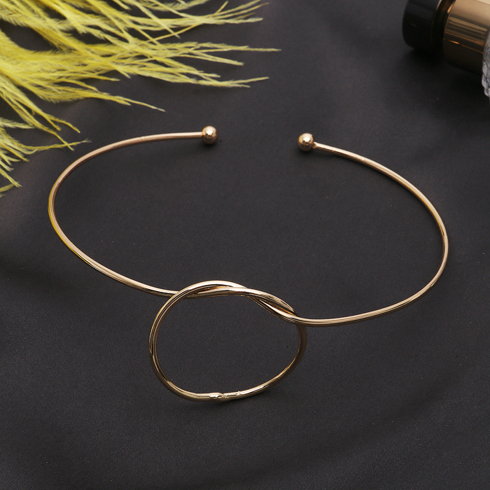 Колье "Ноэль" круг, цвет золото