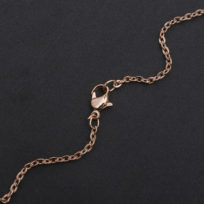 Гарнитур 4 предмета: серьги, кулон, браслет, кольцо МИКС 16-18 "Сердце", цвет белый в золоте, 40см