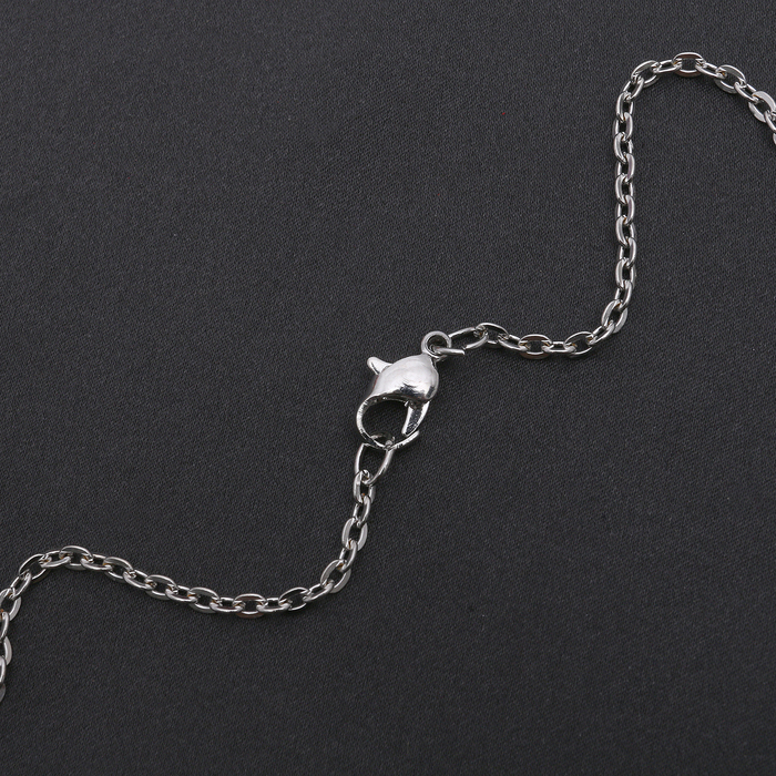 Гарнитур 4 предмета: серьги, кулон, браслет, кольцо МИКС 16-18 "Цветок", цвет белый в серебре, 40см