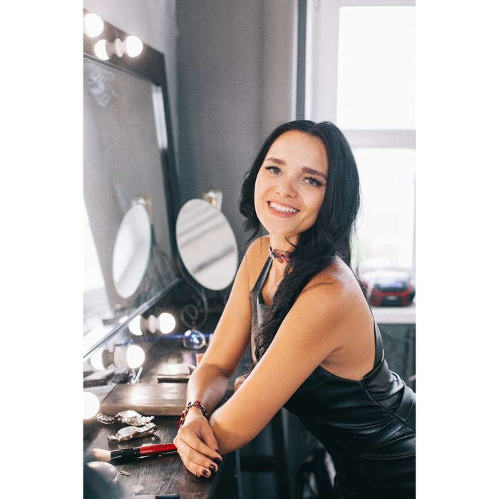 Чокер Butterfly дуэт, цвет розово-синий в чёрном