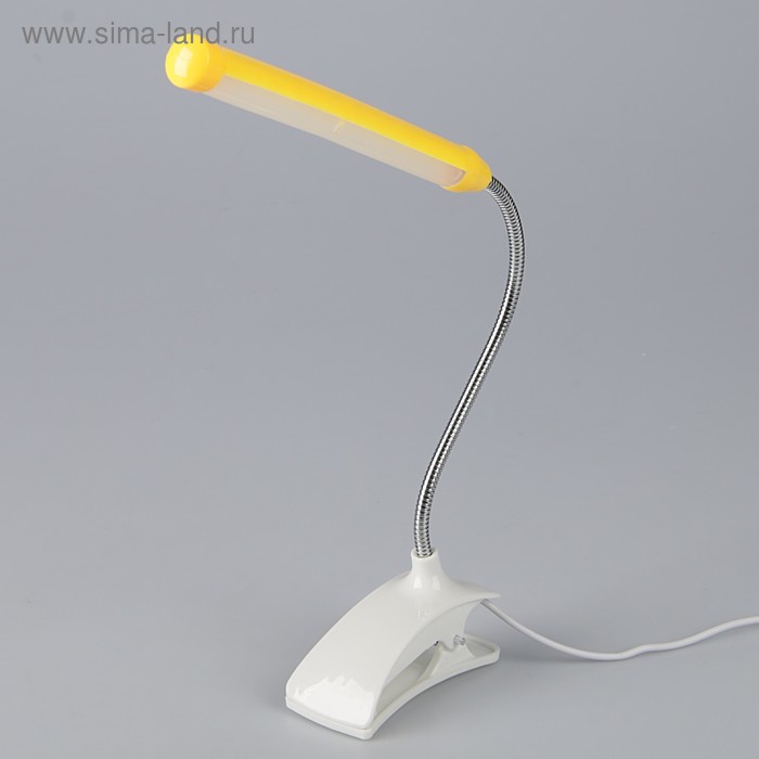 фото Лампа на прищепке "стиль" желтый 13led 1,5w провод usb 4x9x31,5 см risalux