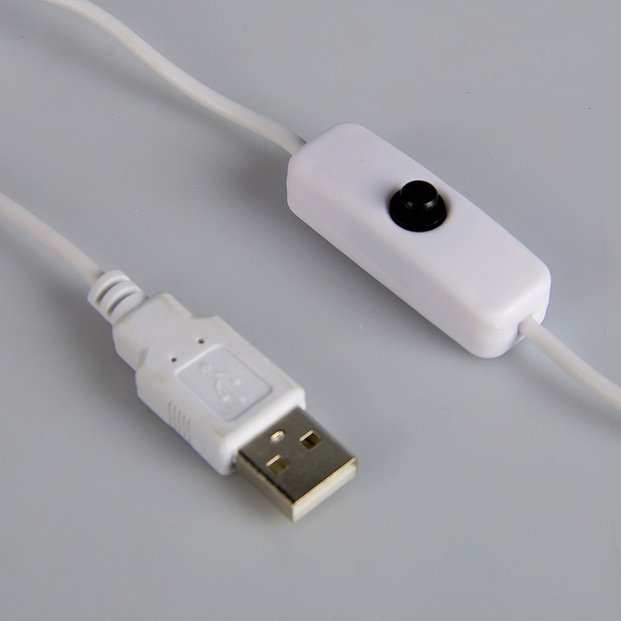 Лампа на прищепке "Стиль" желтый 13LED 1,5W провод USB 4x9x31,5 см