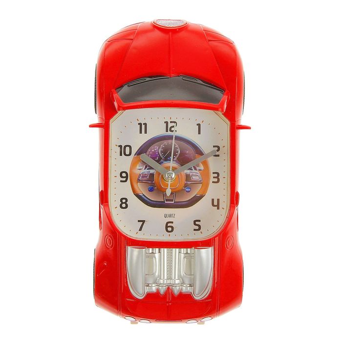 Будильник детский "Машины", 18.5х8.5х6 см, микс
