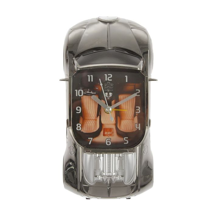 Будильник детский "Дорогие машины", 18,5х8.5х6 см, микс