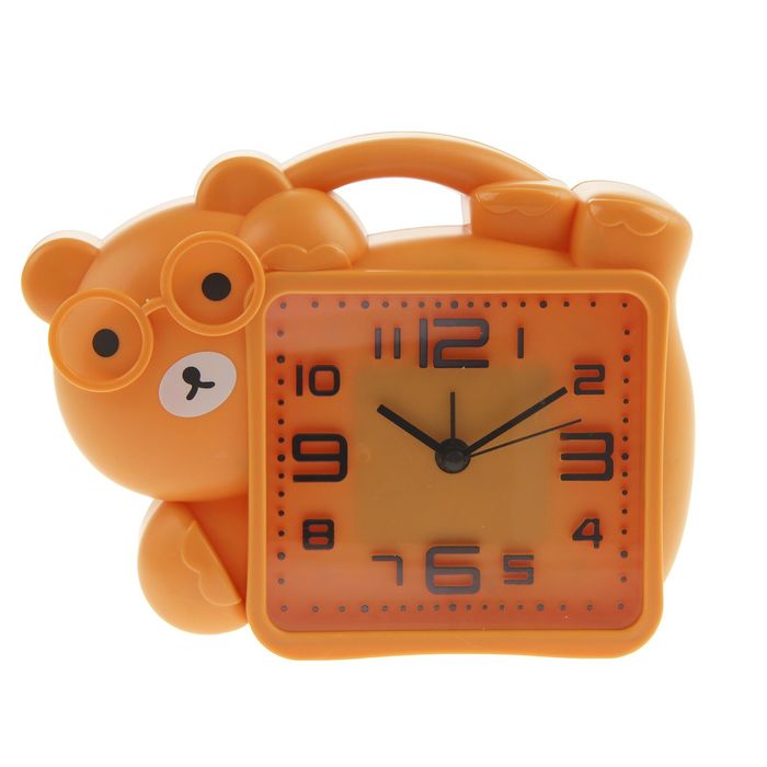 Будильник детский "Животные", 18х14х4.5 см