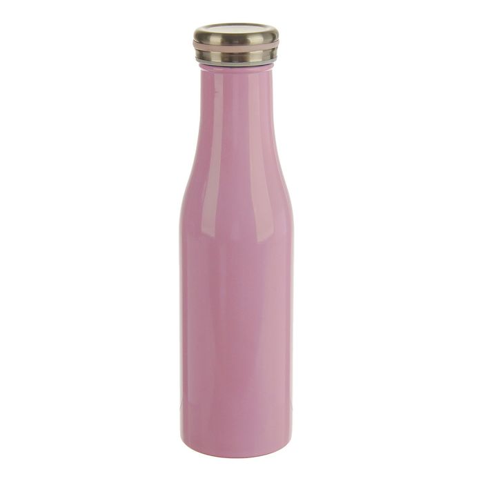 Термос 500 мл «Бутылка молока», с закручивающейся металлической крышкой, 6.5х24 см